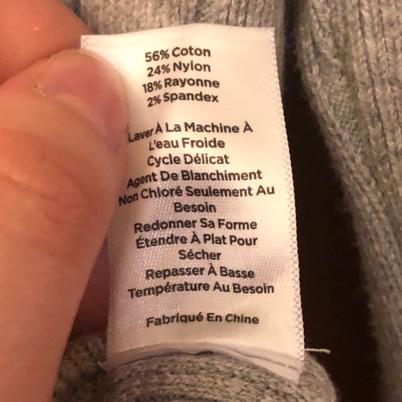 NWOT Talbots Button-Cuff Ribbon Turtleneck Sweater (Large) - Picture 5 of 5